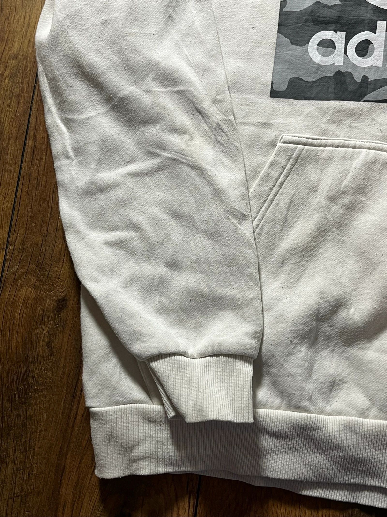 Hoodie Originals wit kangoeroezak - Adidas - maat L - mooie staat – photo 8